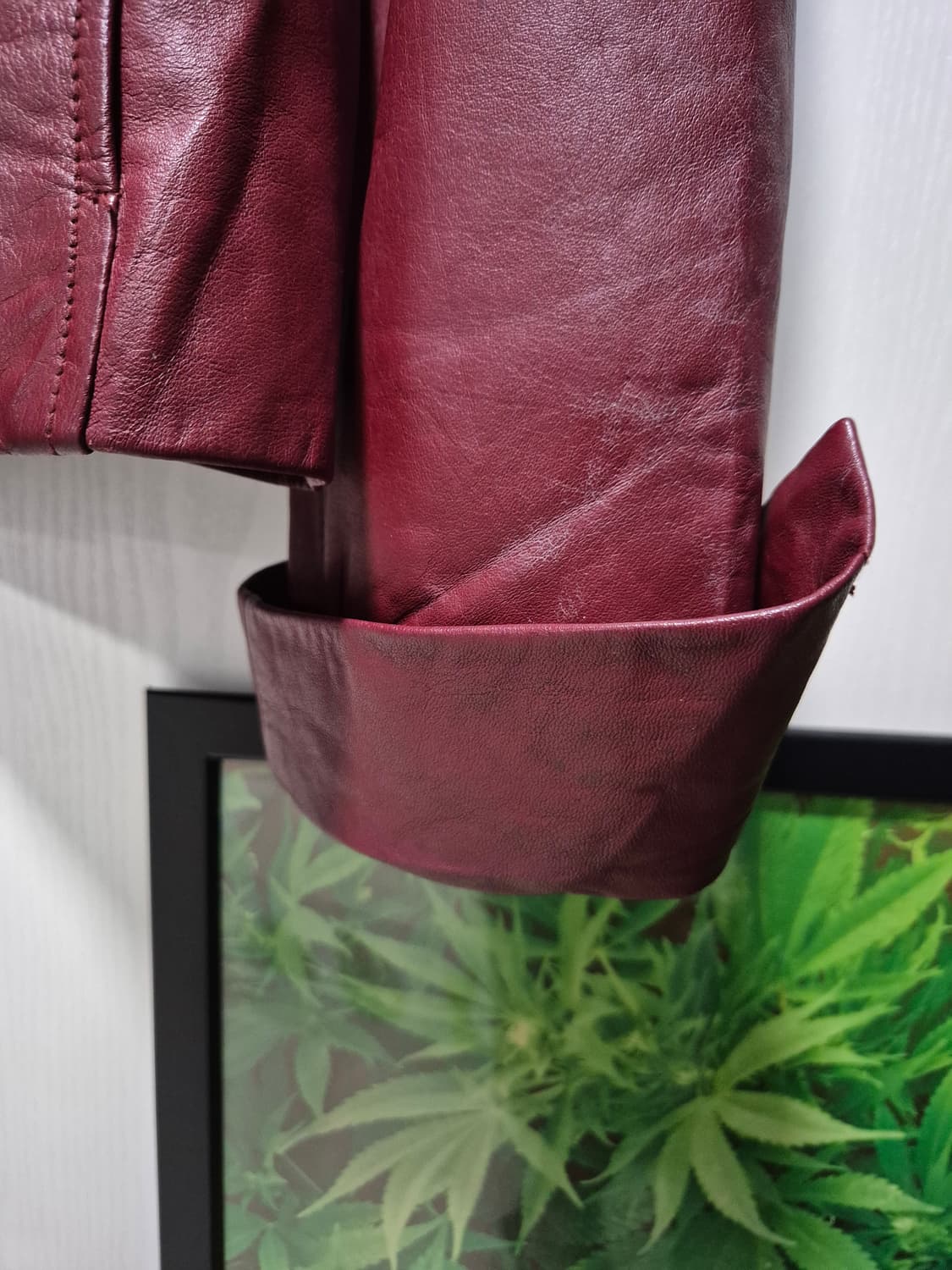 GEORGES RECH 소가죽 빈티지자켓 버건디 상품이미지7