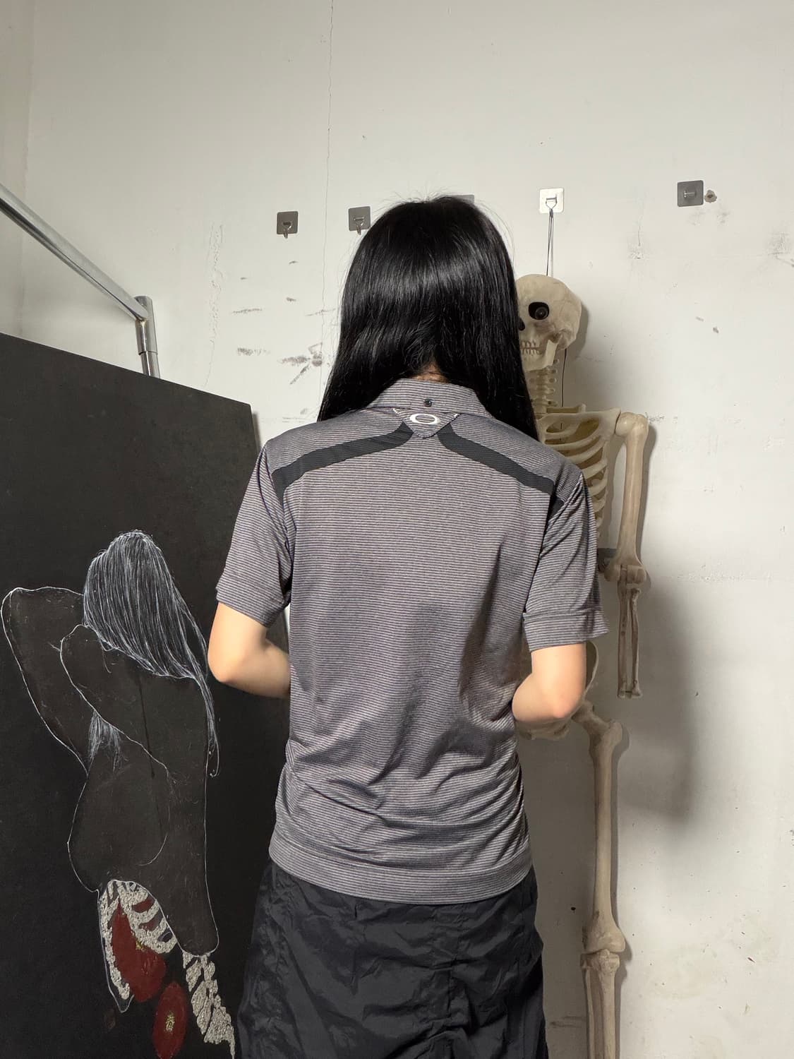 오클리 스컬 로고 해골 고프코어 반팔티 펑크티 상품이미지5