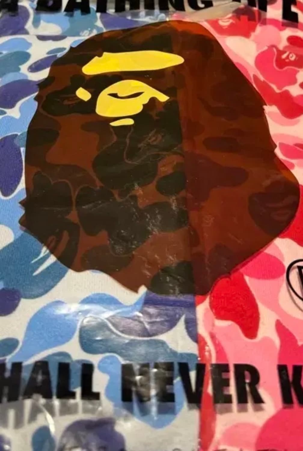 베이프 ABC카모 세퍼레이트 샤크 풀 집 후드 블루 핑크 상품이미지2