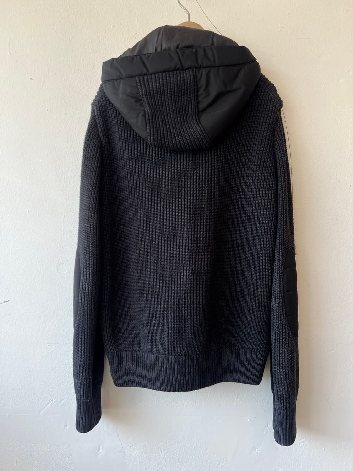 자라 남성 블랙 후드니트점퍼 간절기점퍼 상품이미지3