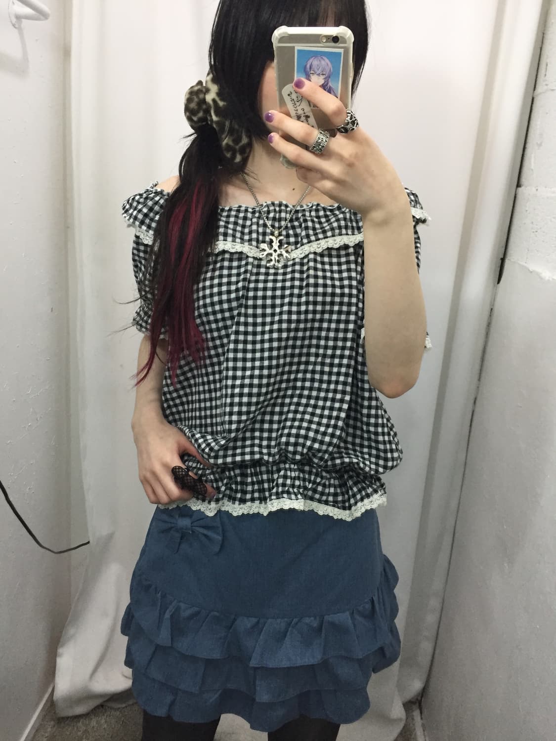 여름 체크 소녀 코디🖤 상품이미지4