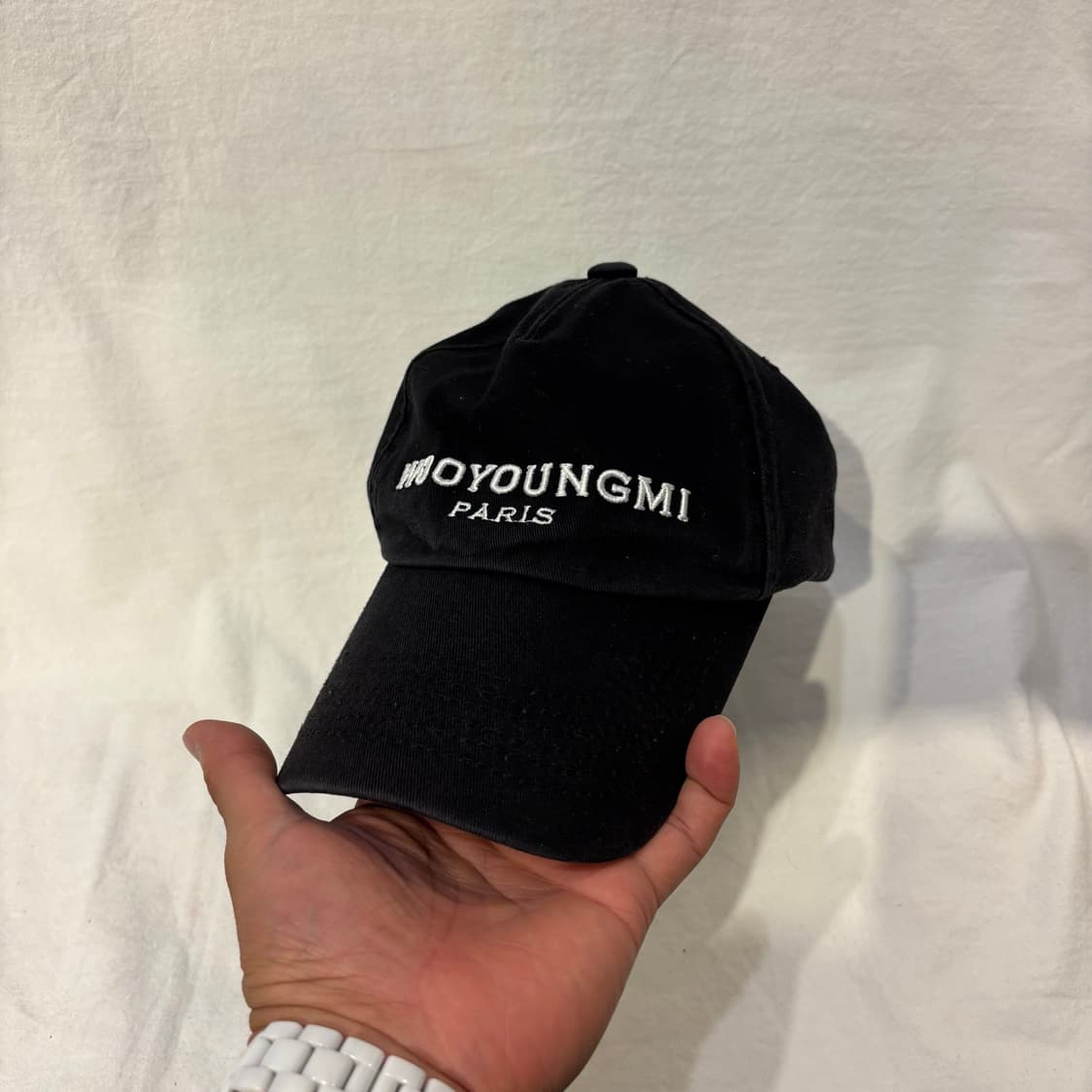 우영미 자수로고 볼캡 모자 상품이미지1