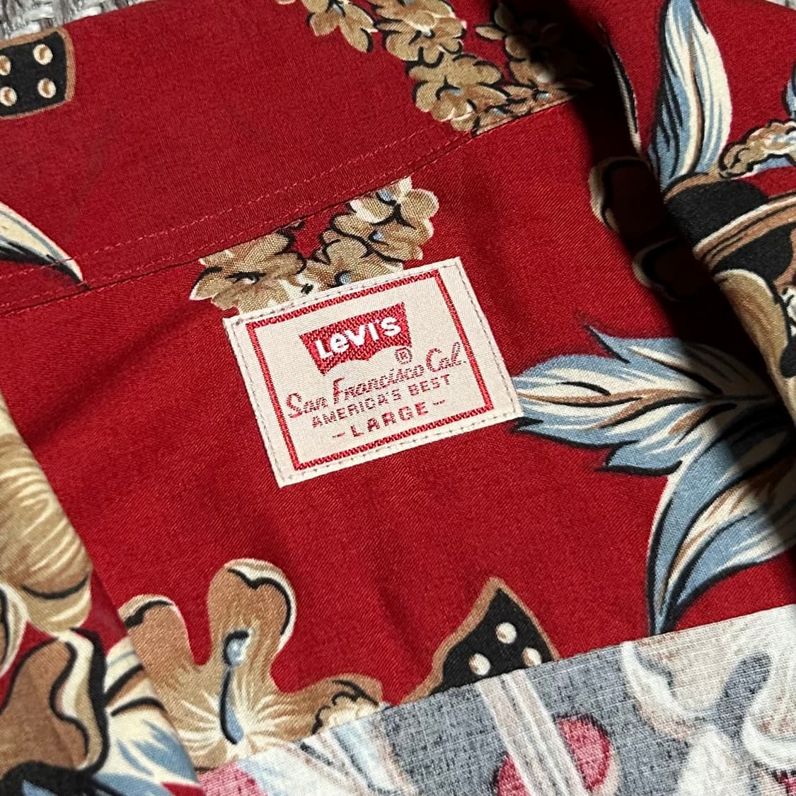 [XL] Levi's 리바리스 하와이안 셔츠 상품이미지4