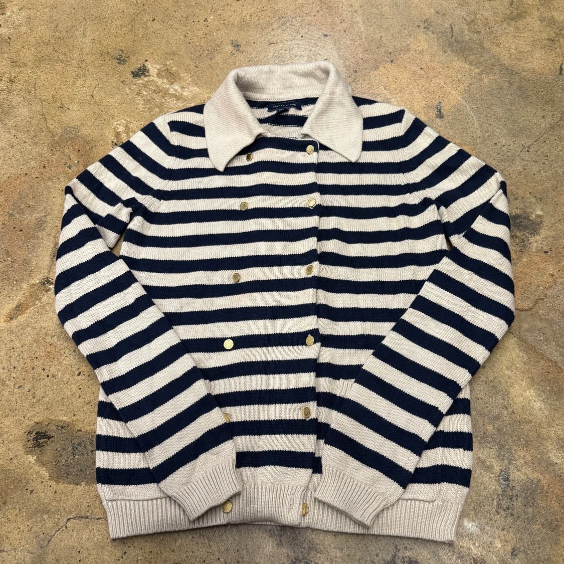 타미힐피거 카라 스트라이프 단가라 니트  상품이미지2