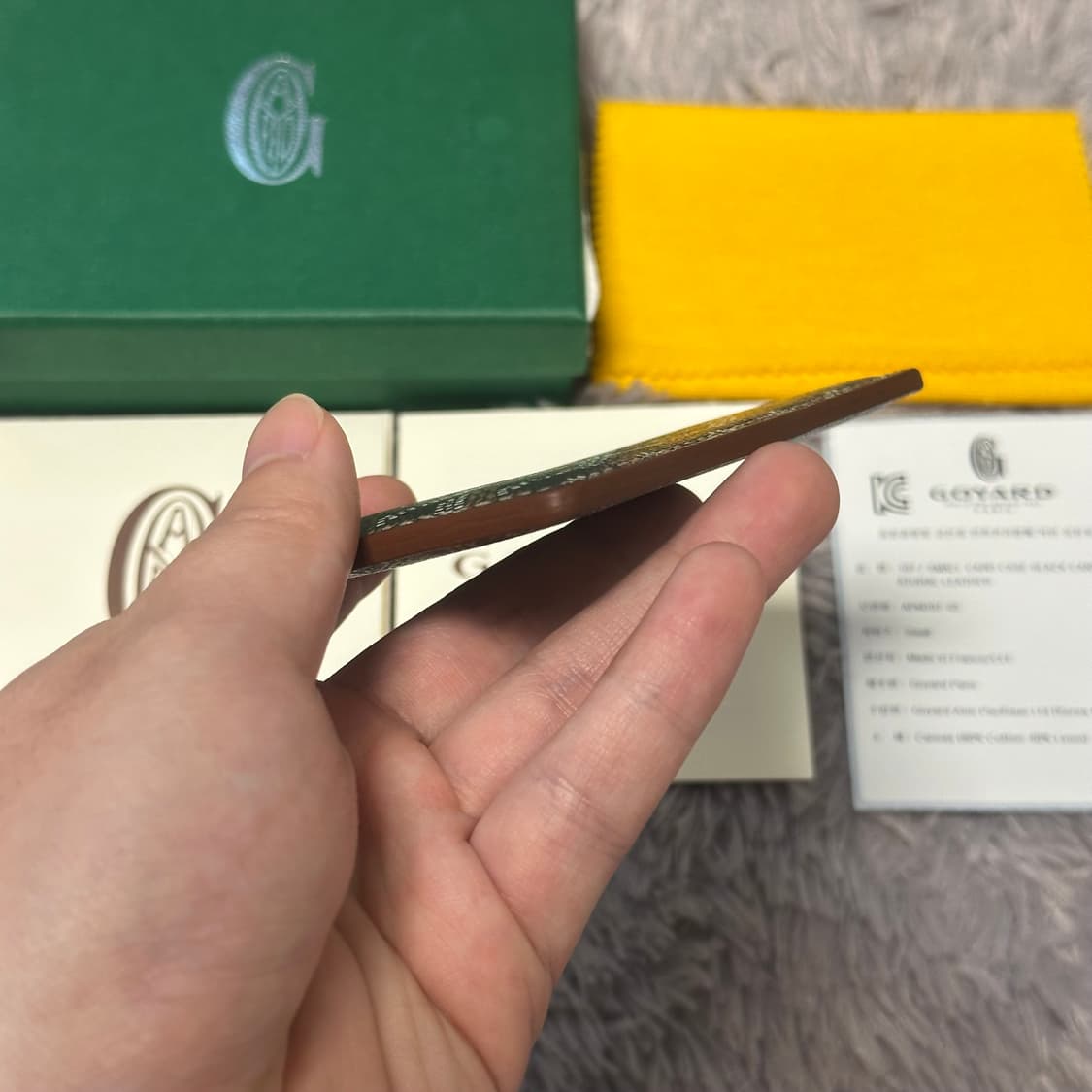 [풀구성] 고야드 생쉴피스 카드지갑 블랙탄 상품이미지5