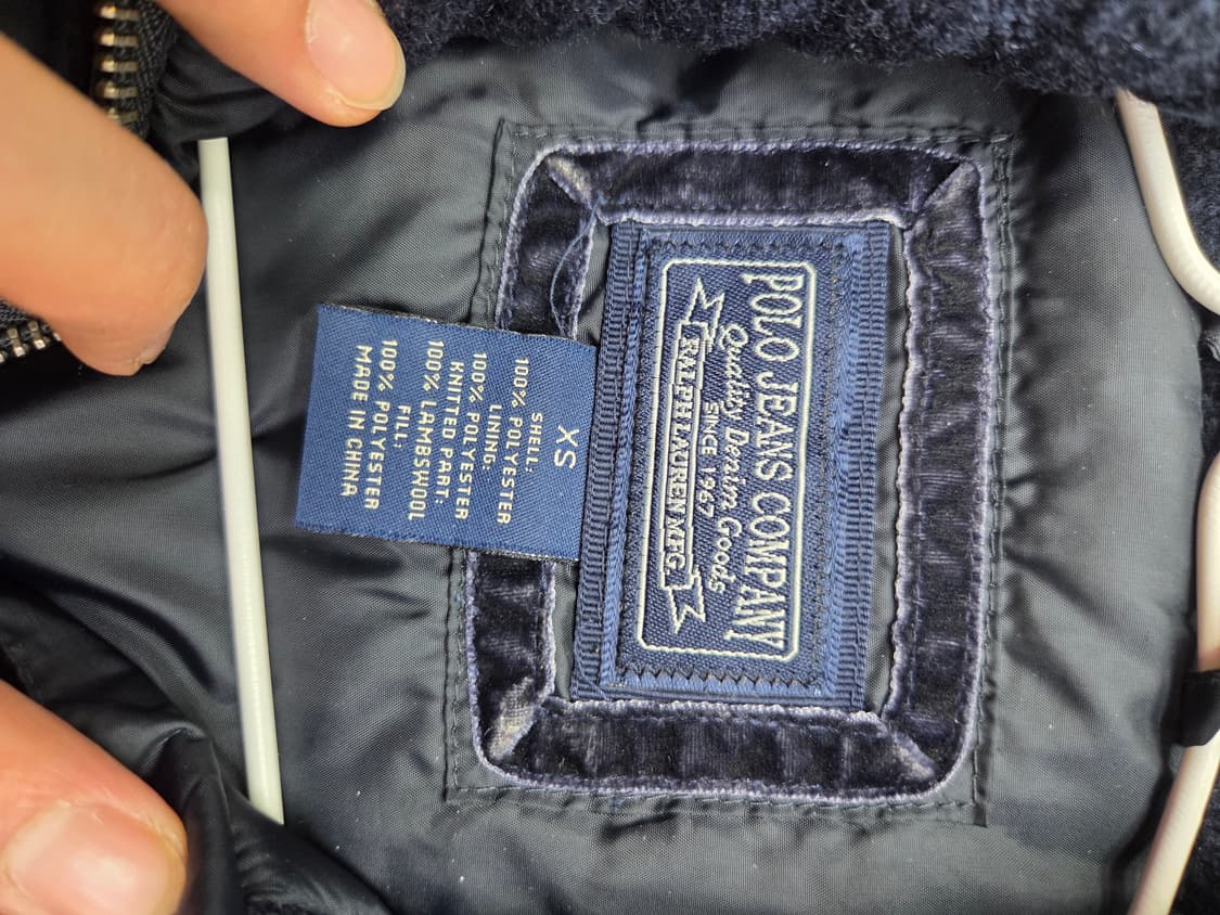 폴로 퀄팅 니트 자켓 xs 상품이미지3