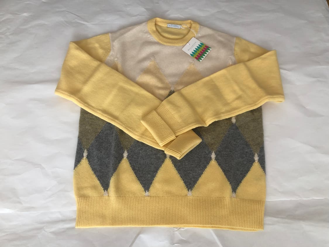 BALLANTYNE(발란타인) 아가일패턴 울 니트 스웨터 상품이미지3