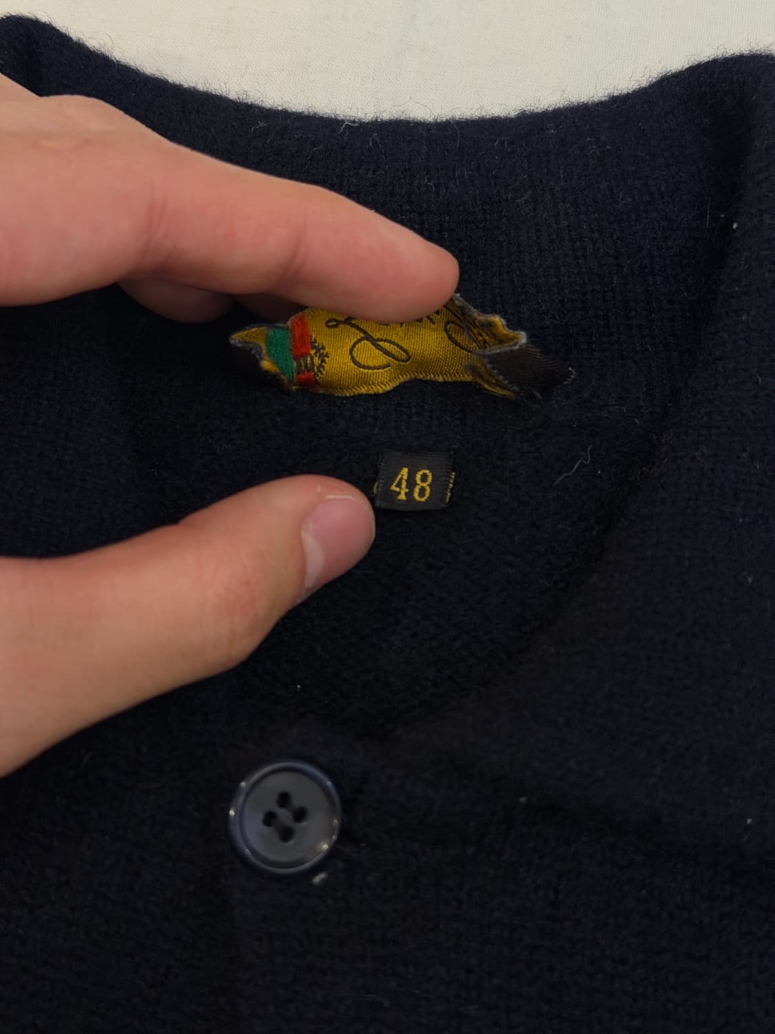 로로피아나 캐시미어 폴로 카라 니트 블랙 상품이미지4