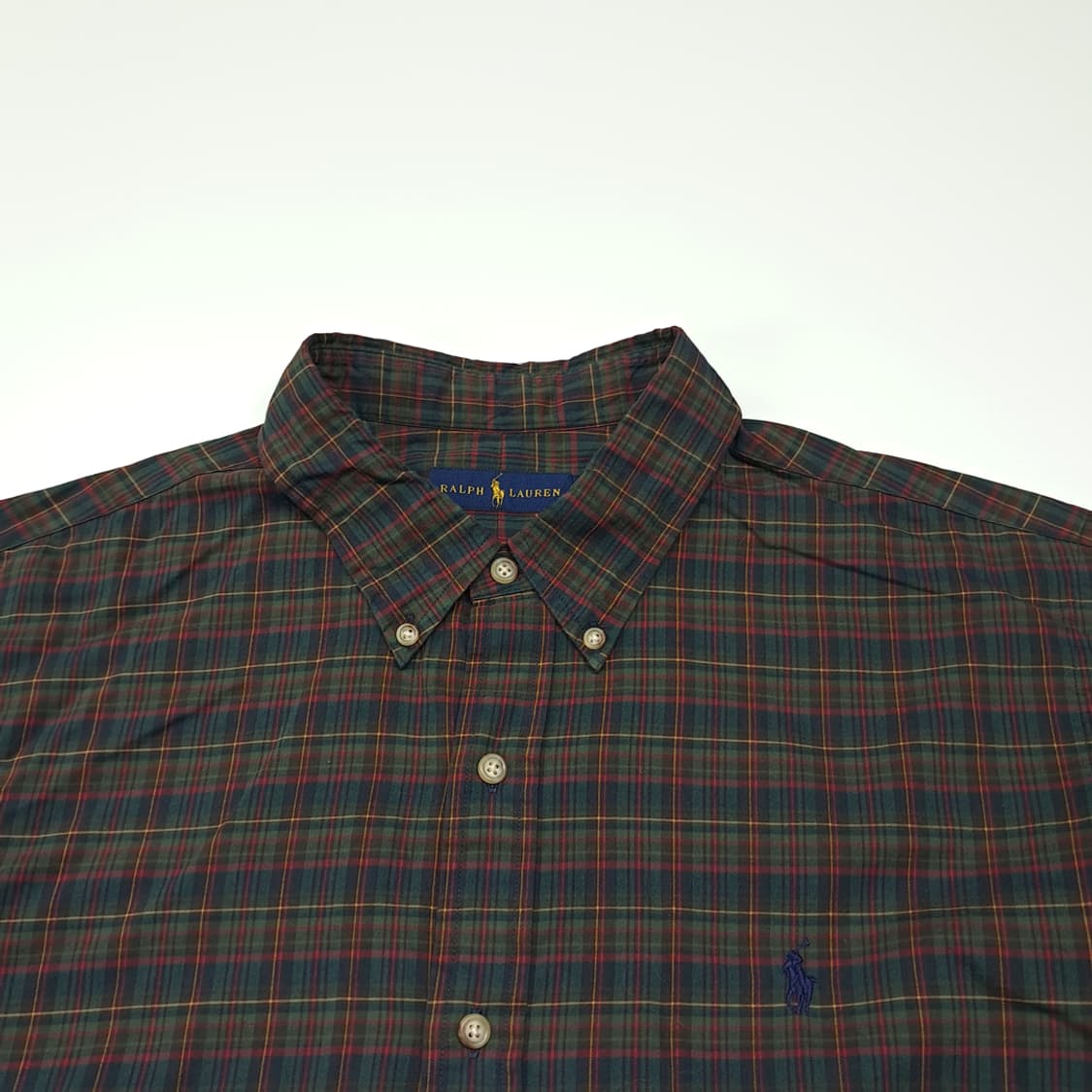 CK139 2XL 폴로 00s 블랙워치 스몰타탄체크 버튼다운 셔츠 남방 상품이미지2