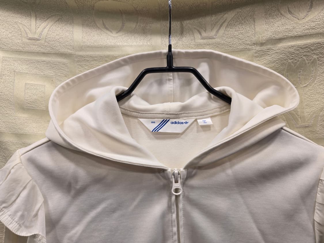 거의새거) 아디다스 SLEEK FLOCK TT 후드집업 져지 S~M 상품이미지2