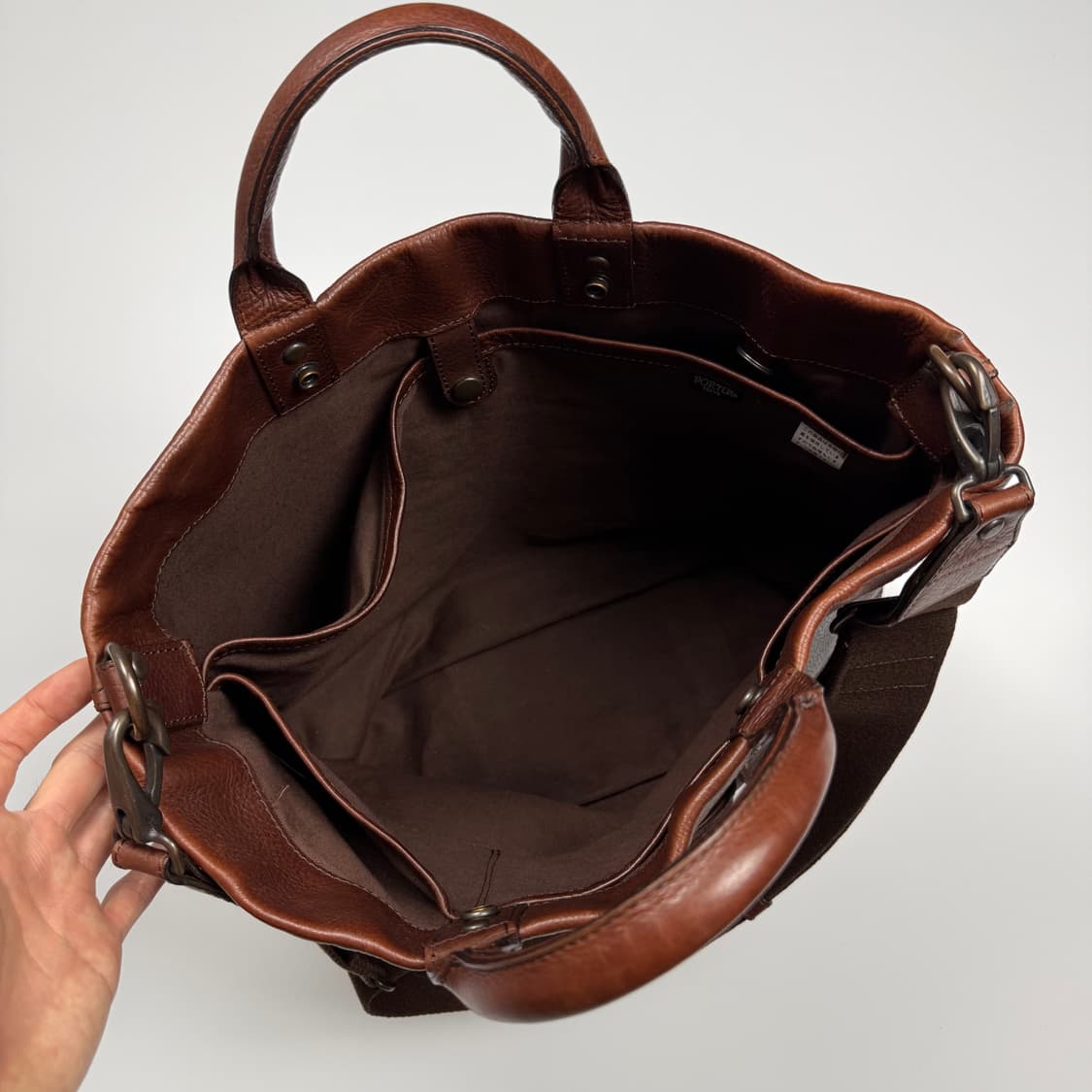 요시다포터 BUSHEL 부셸 가죽 투웨이 토트백 상품이미지5