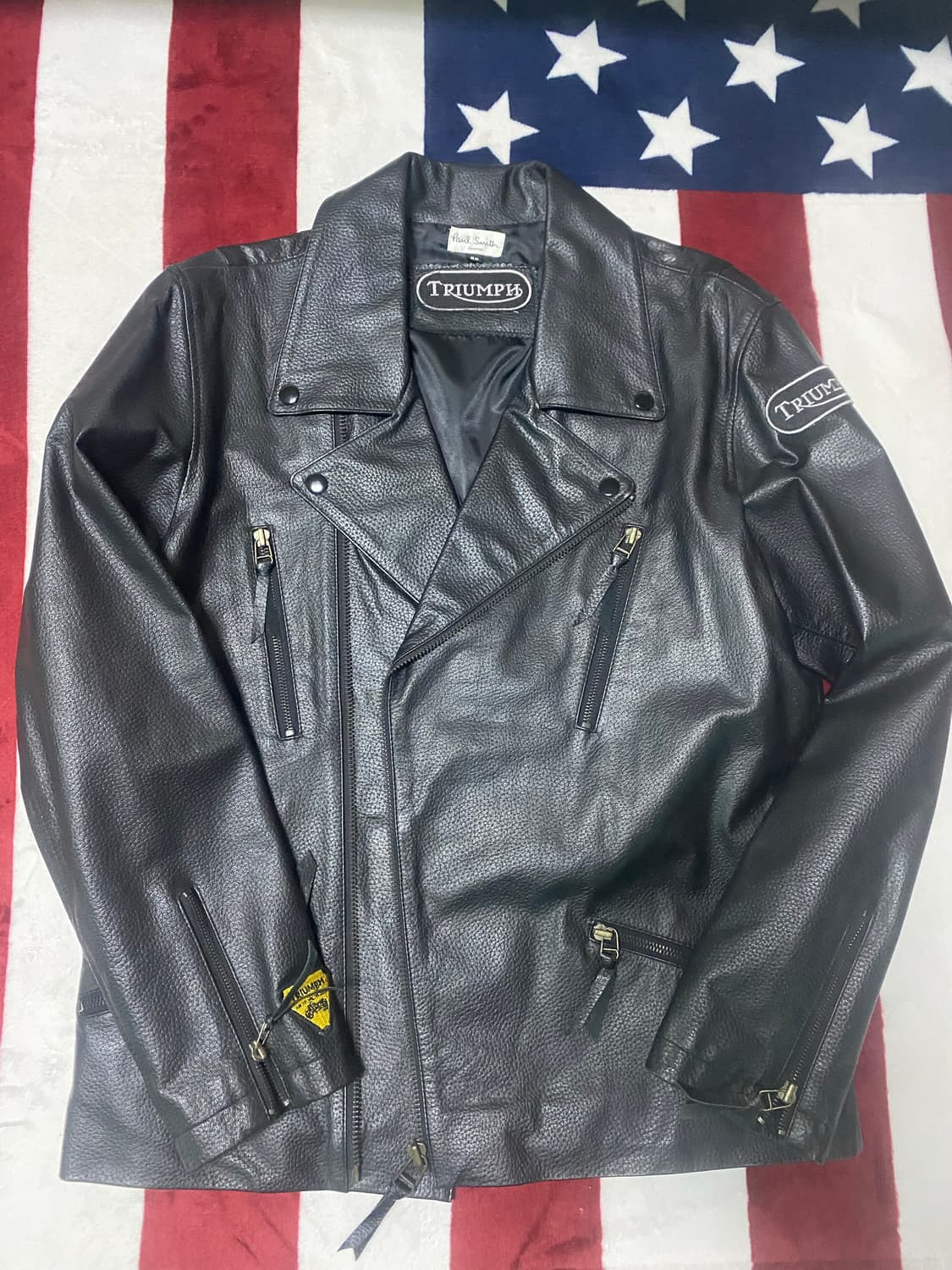 트라이엄프 x 폴스미스 모터사이클 자켓 상품이미지1