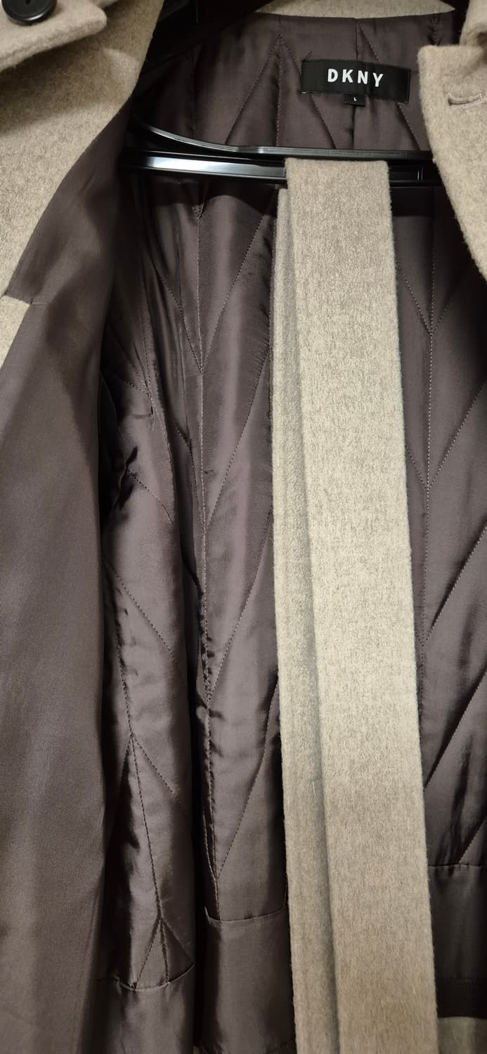 한섬 DKNY 베이지색 롱 코트 L 상품이미지5