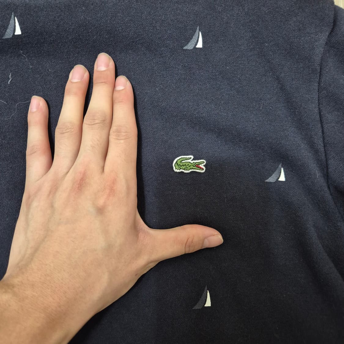 라코스테 자수 로고 와펜 맨투맨 상품이미지4