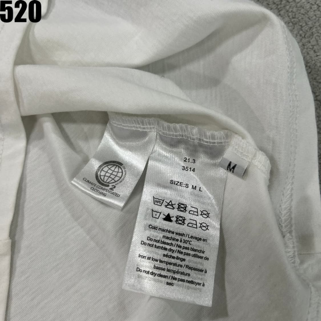 GANNI 화이트 반팔티  상품이미지3