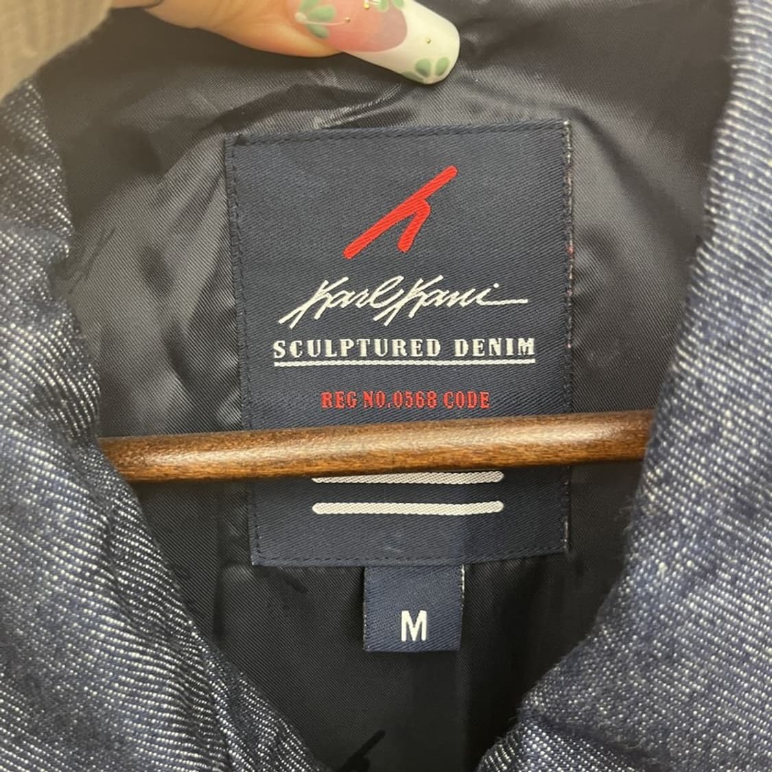 칼 카니 올드스쿨 레트로 빈티지 데님 바시티 자켓 M C11023 상품이미지5