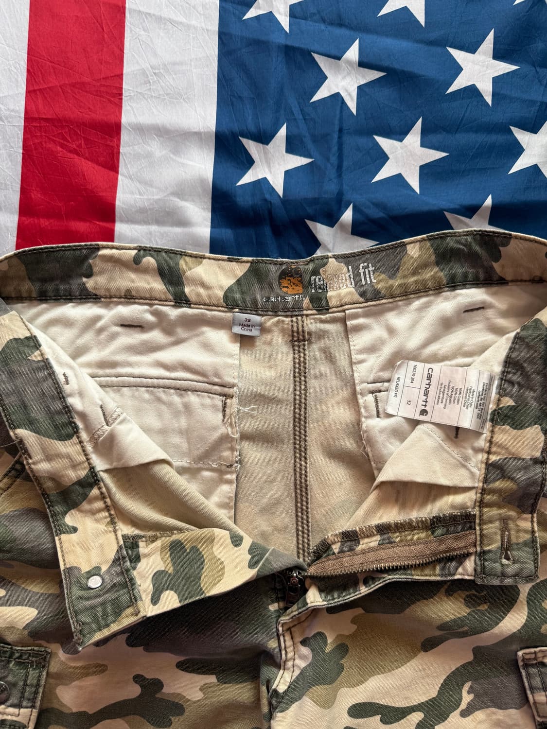 [Carhartt] 칼하트 카펜터 카모 밀리터리 워크팬츠 반바지 c-14 상품이미지4