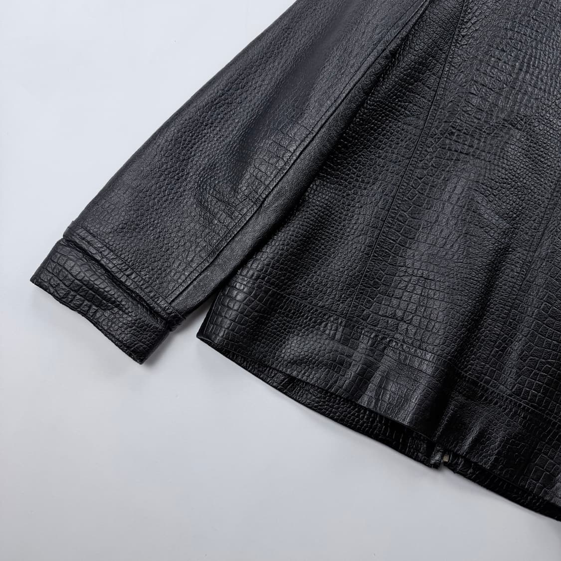 알프레도 베르사체 악어가죽 패턴 가죽 자켓 상품이미지9
