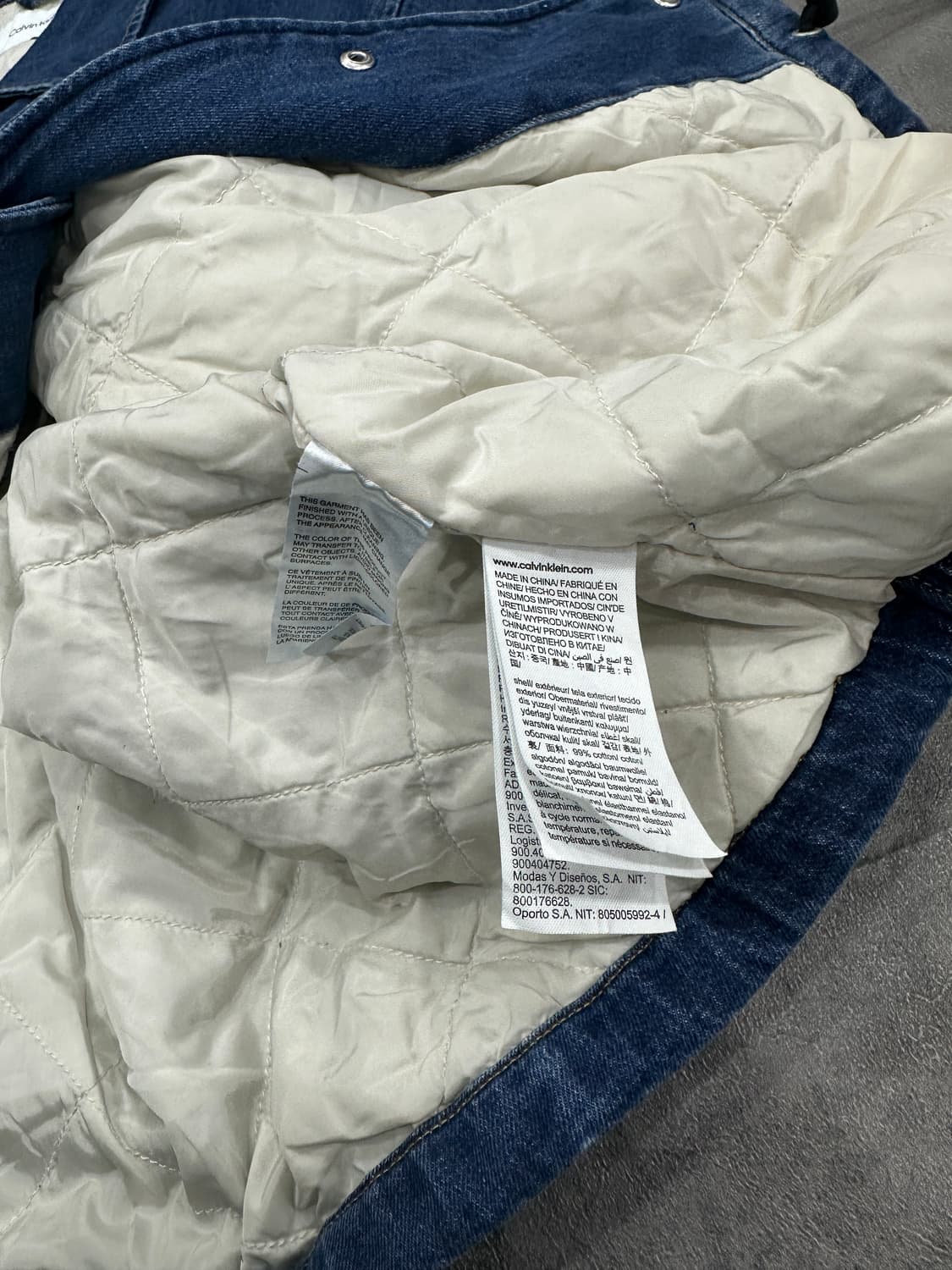 캘빈클라인 누빔 데님 자켓 빅사이즈 상품이미지6