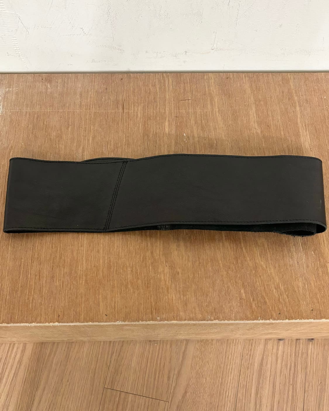 아르마니 익스체인지 블랙 와이드 밴딩 벨트 상품이미지5