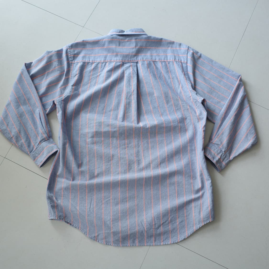 90s 빈티지 노티카 J-CLASS 스트라이프 옥스포드 셔츠 M 상품이미지7