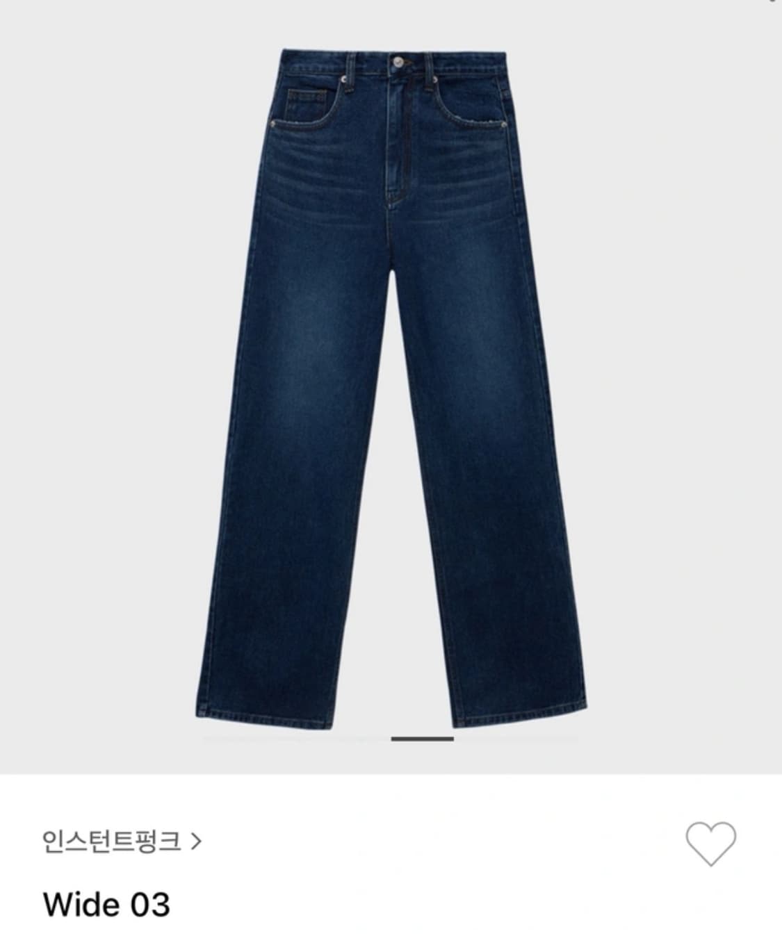인스턴트펑크 와이드 데님 03 블루 s 상품이미지1