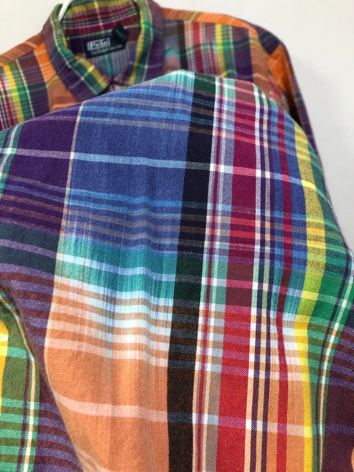 폴로 랄프로렌 남성 마드라스 체크 반팔 셔츠 XL 상품이미지8