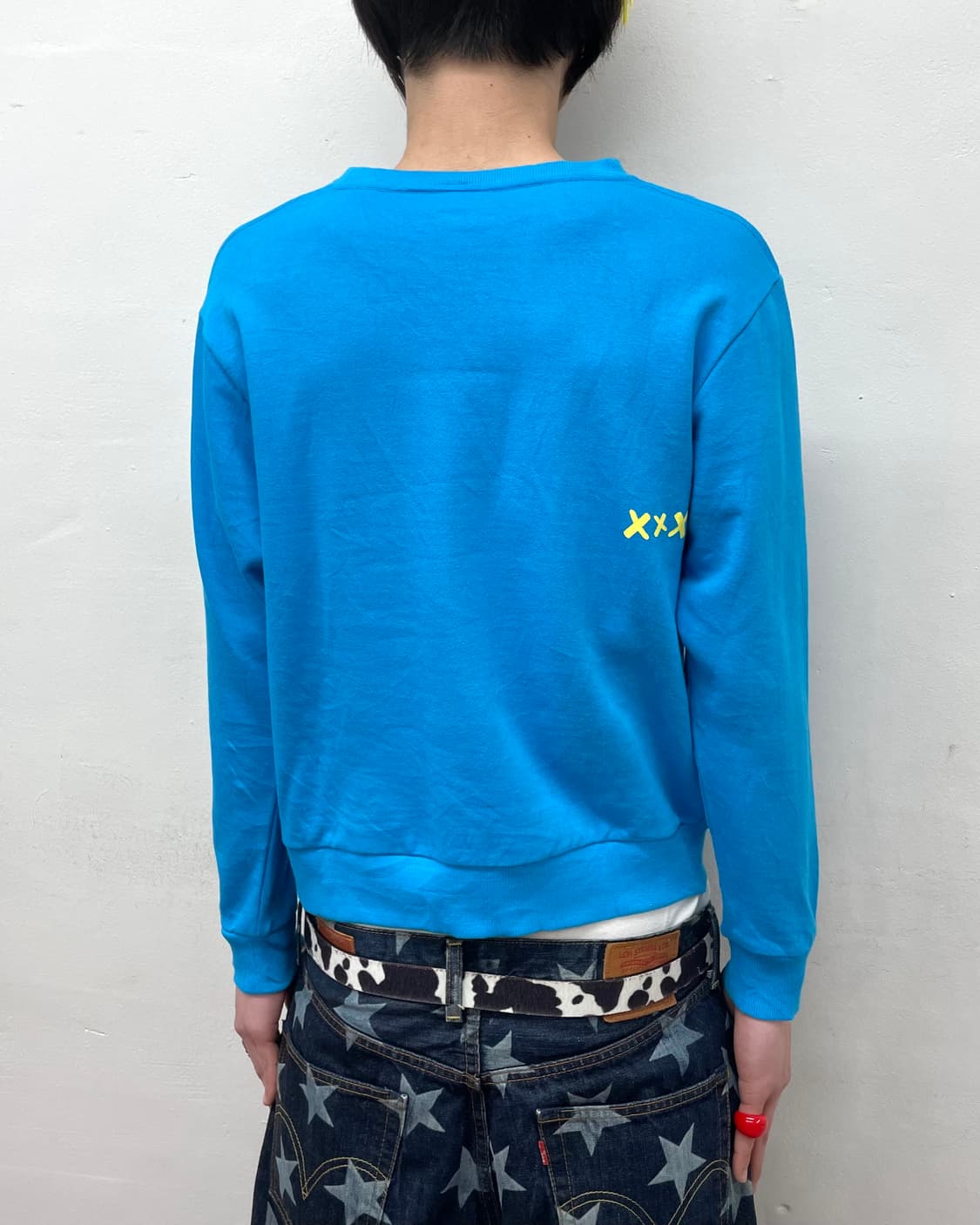 Baby Doll Crown Happy Blue Sweatshirt 상품이미지2
