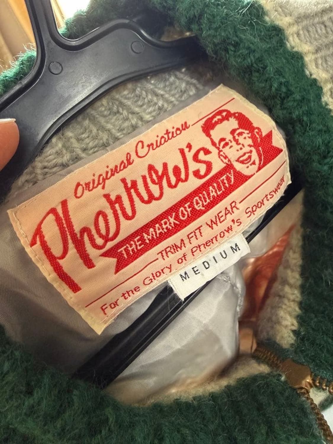 (m) 페로우즈 pherrows 코위찬 니트 자켓 상품이미지3