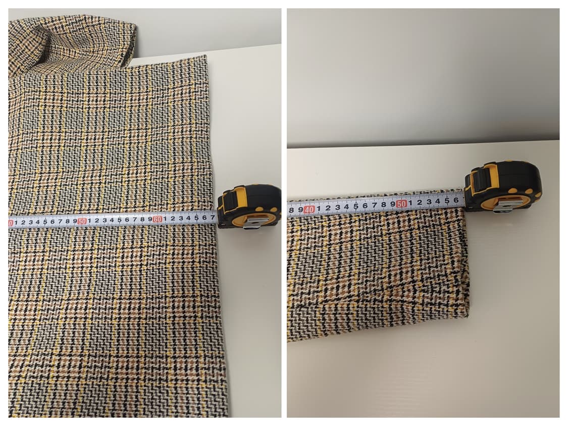 [클래식/울혼방] 베네통 옐로우 체크 테일러드 자켓 (66/42호) 상품이미지9