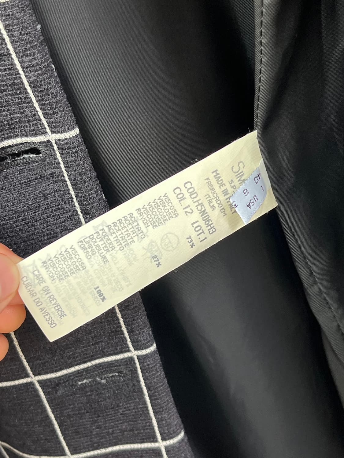 Armani Jeans 체크 트렌치 코트 우먼 S 상품이미지5