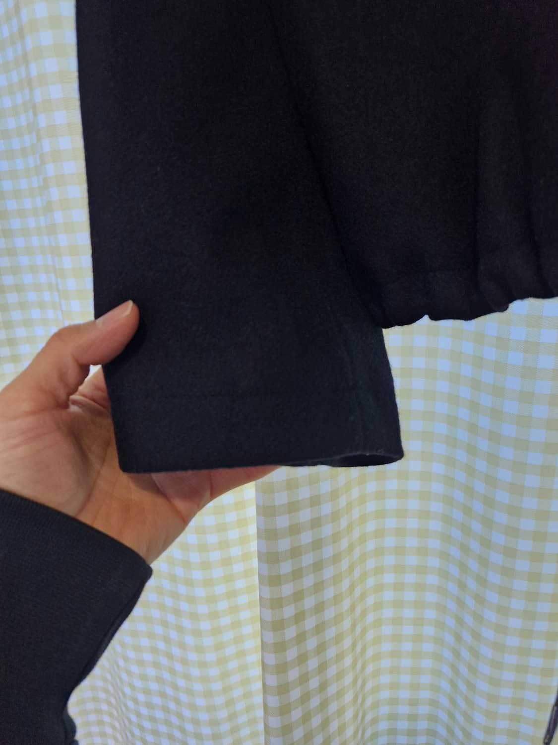 이얼즈어고 타이핑미스테이크 레더트림 자켓 s사이즈 팝니다 상품이미지5