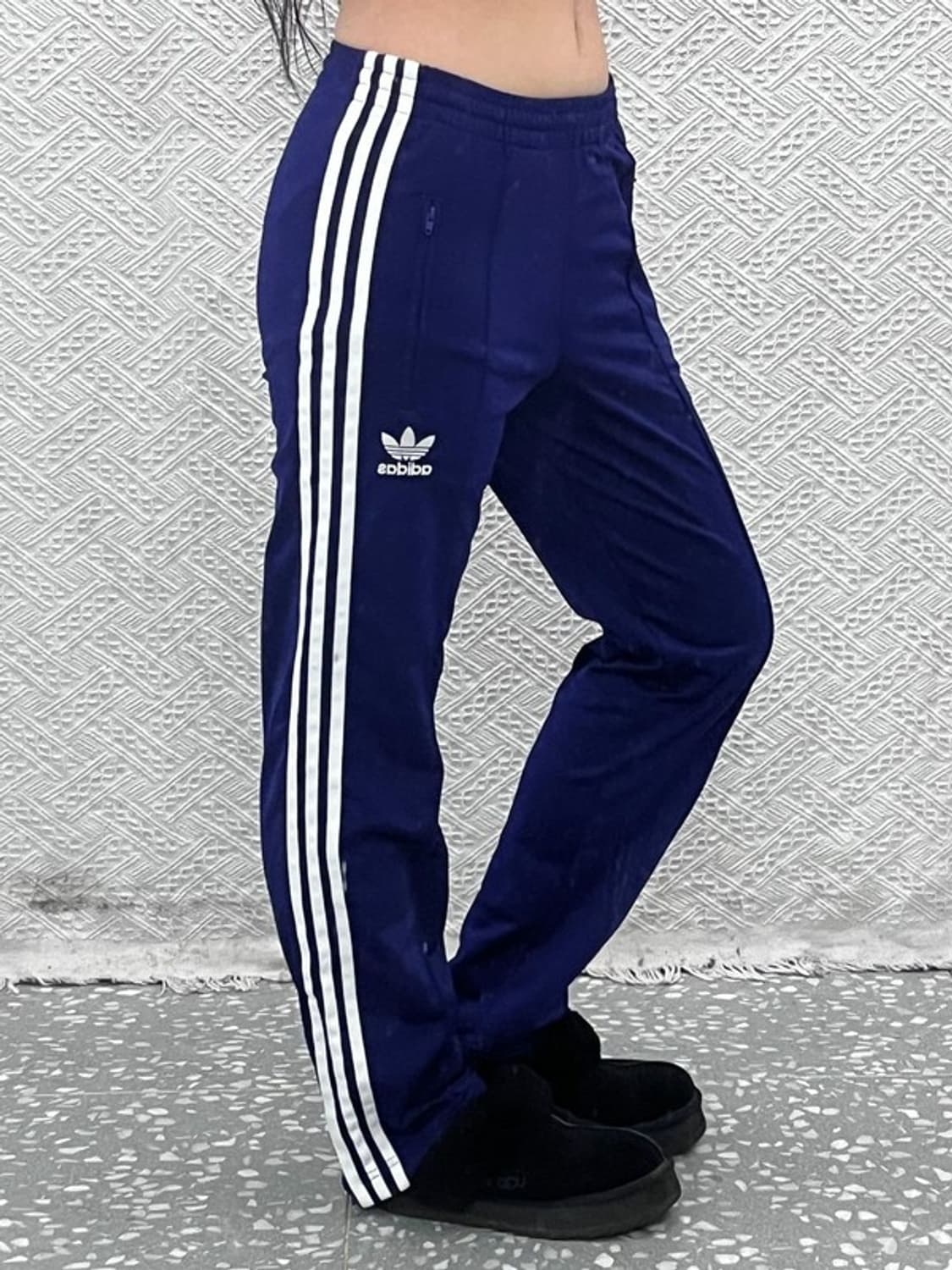 아디다스 Y2K 대장급 딥퍼플 삼선 트랙팬츠 XS C09482 상품이미지1