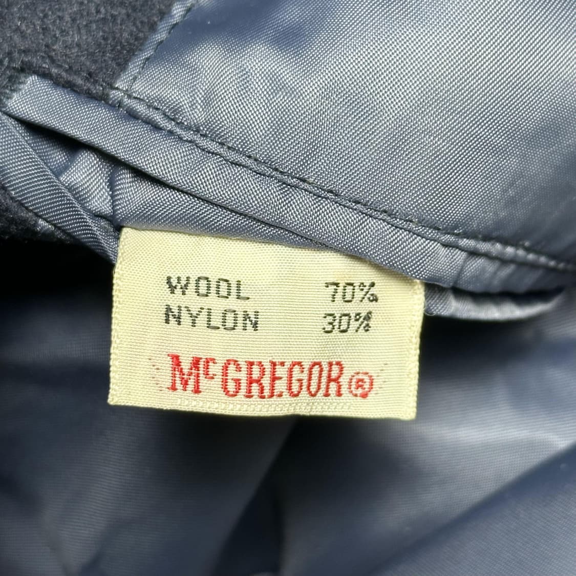 90s Mcgregor 맥그리거 울 블레이져 다크 네이비 M  상품이미지6