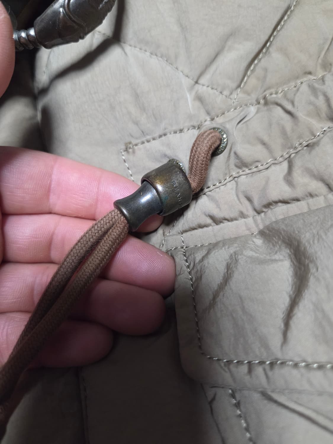 BEAN POLE 천연 모피(토끼털) 퀼팅 오리털 패딩 자켓 점퍼 다운 상품이미지4