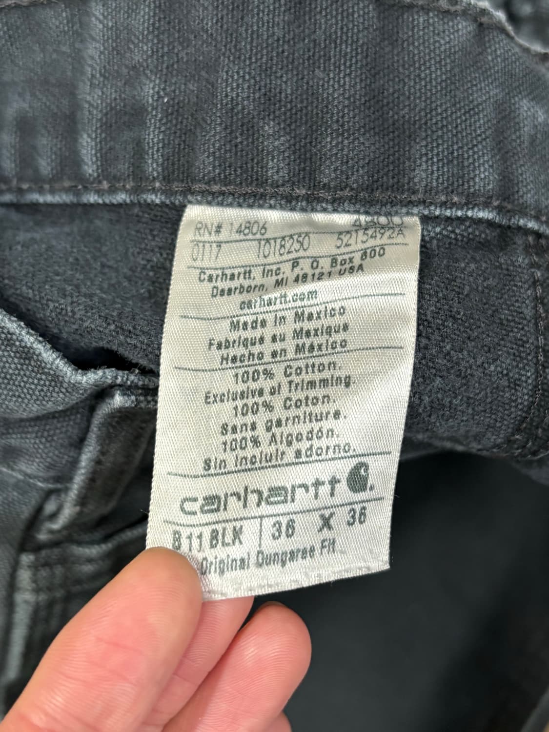빈티지 칼하트 b11 카펜터 블랙 painted 상품이미지6