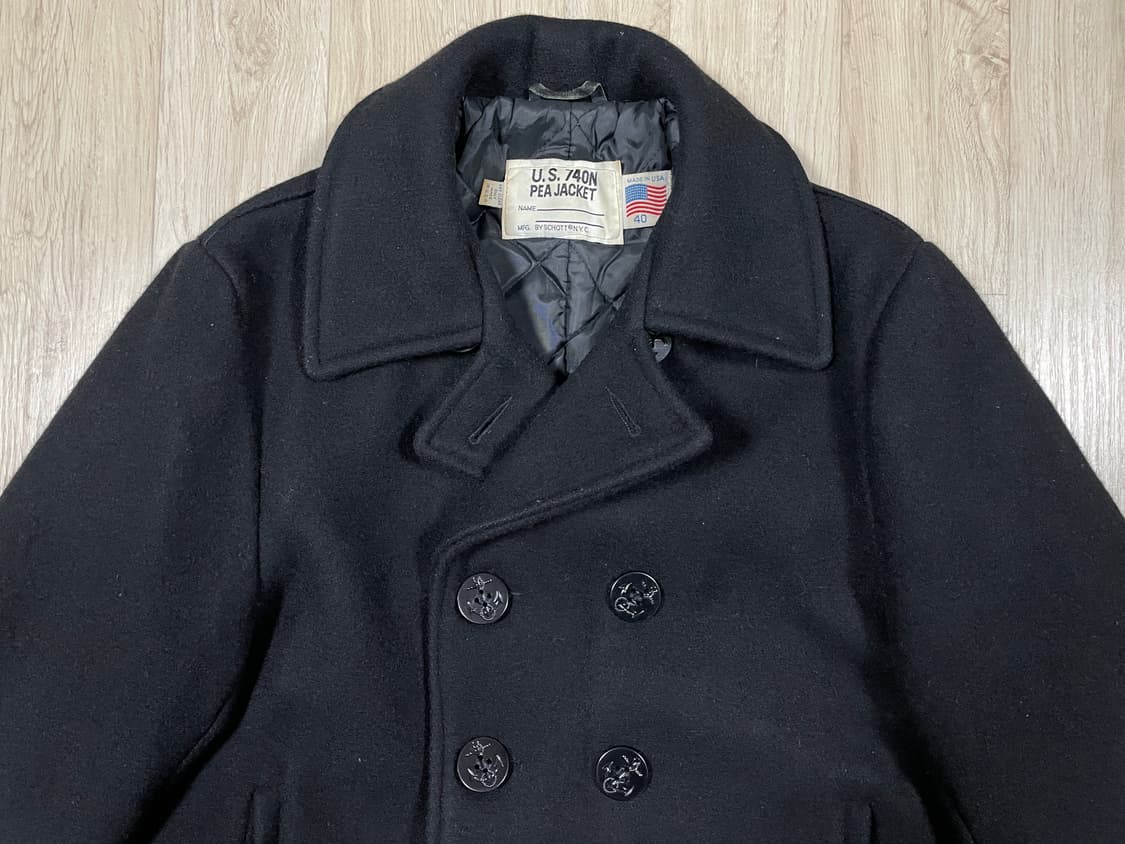 95~100) 쇼트 미군 10버튼 울 피코트(미국제)RRL&LVC&폴로 상품이미지6