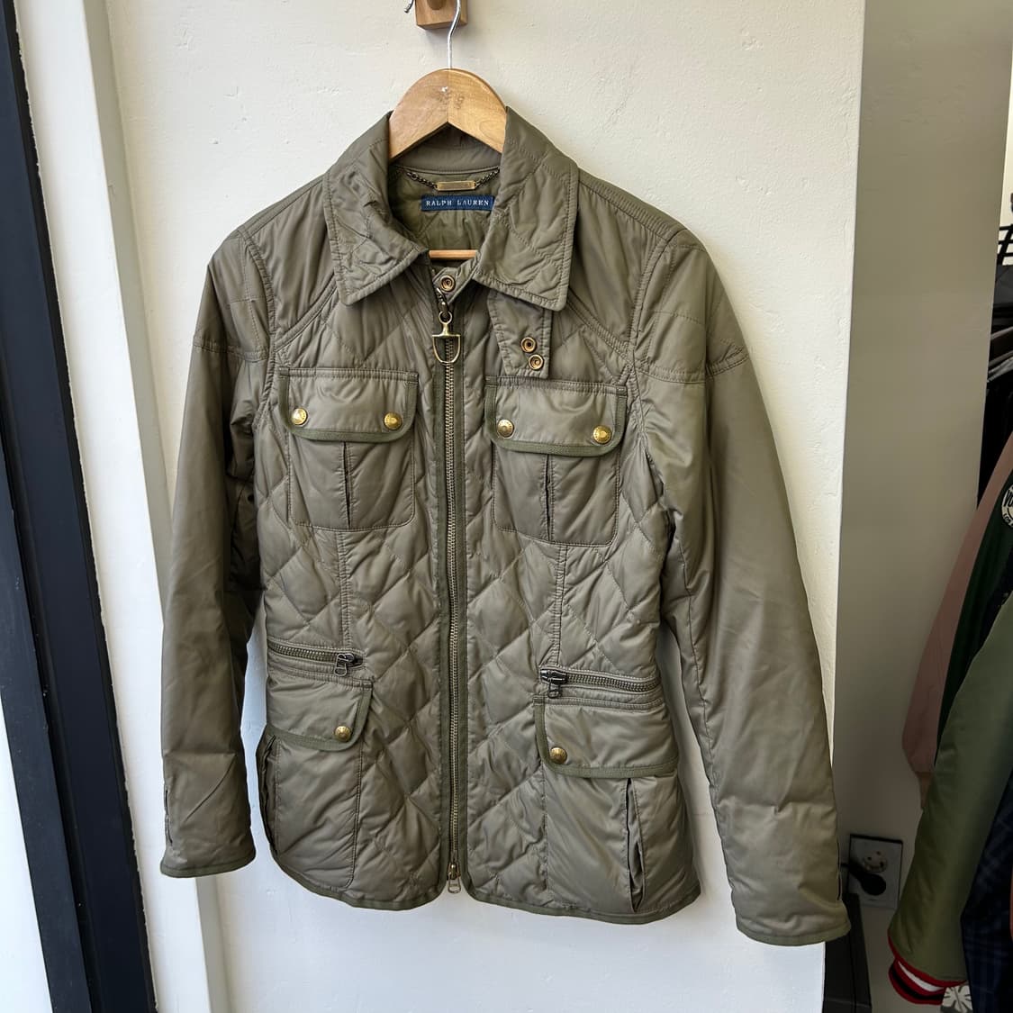 랄프로렌 카키 퀄팅 자켓 상품이미지2