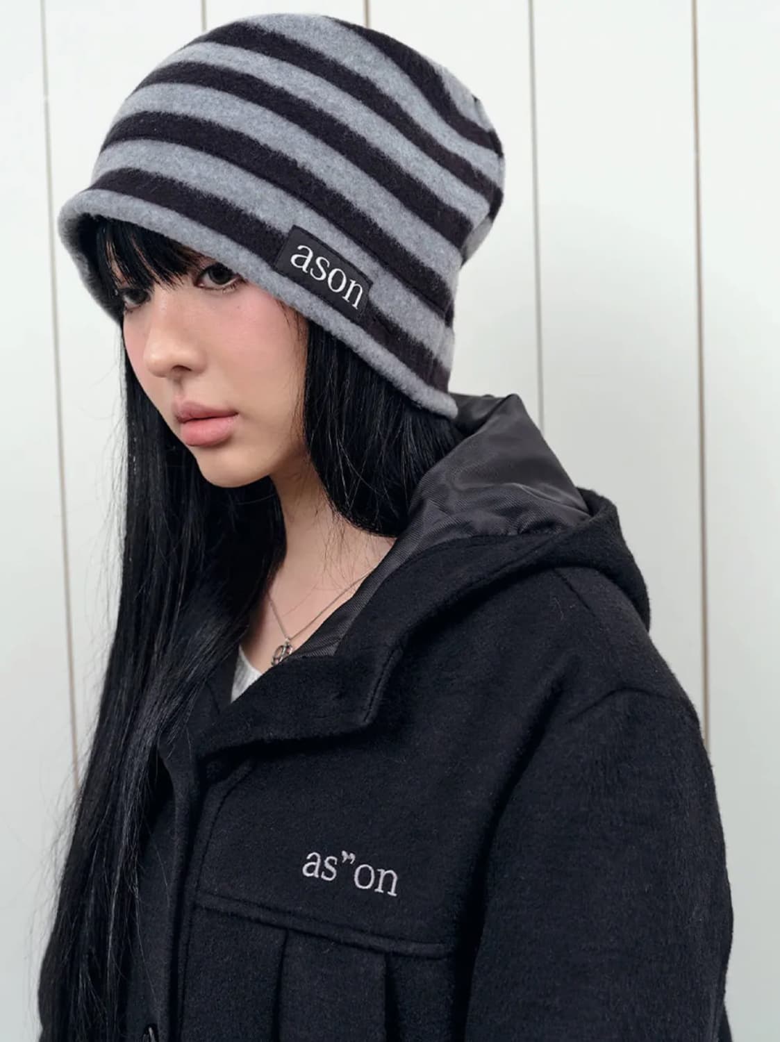 애즈온 ELENA 비니 블랙  상품이미지1