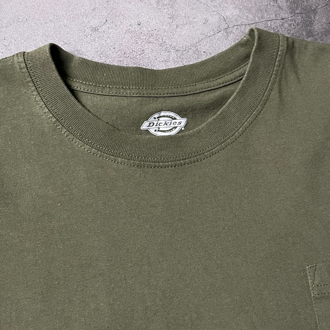 DICKIES 디키즈 빈티지 카키 시보리 긴팔 티셔츠 A00888 상품이미지2