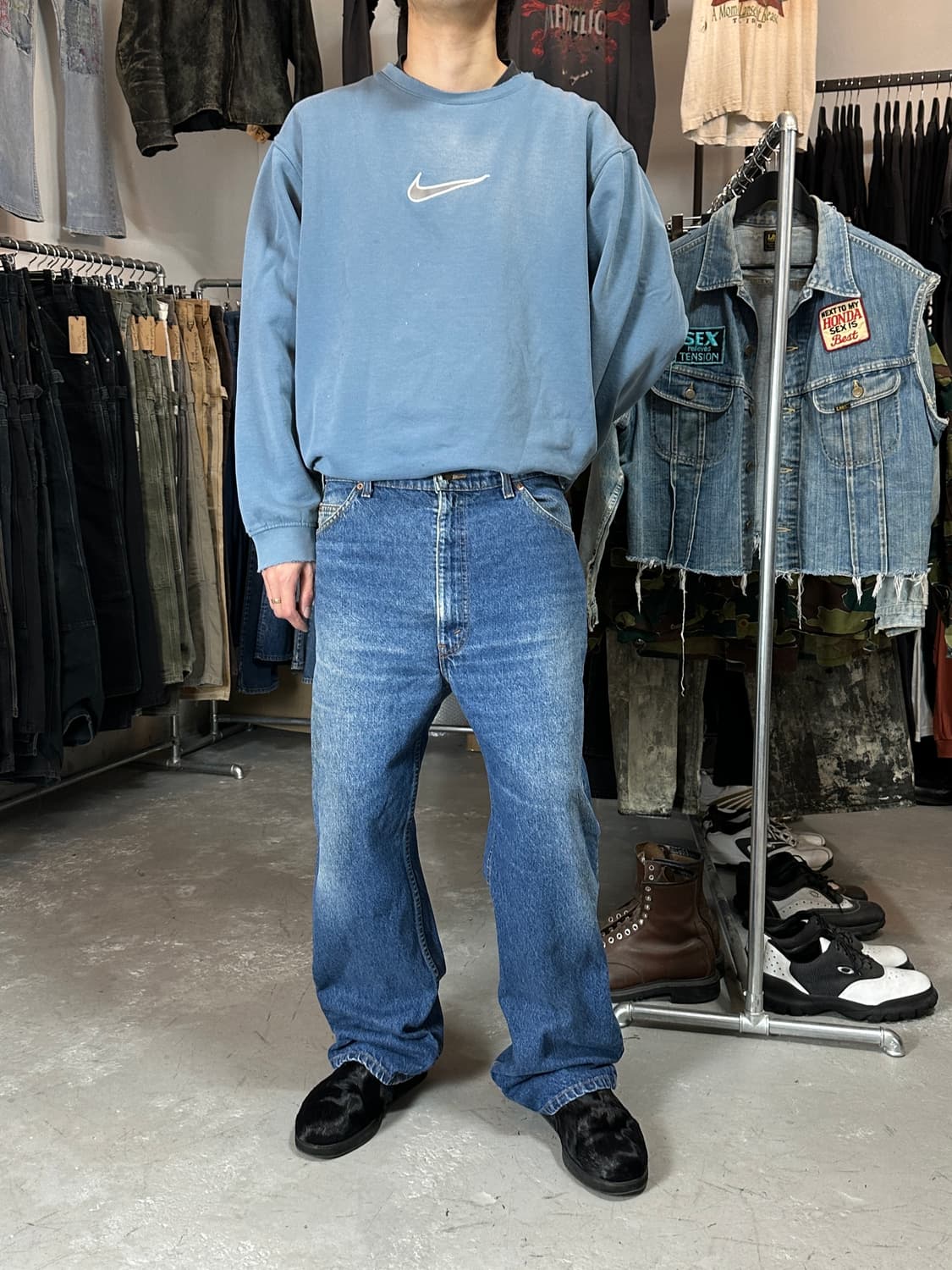 90's USA Made 빈티지 리바이스 517 오렌지탭 부츠컷 상품이미지4