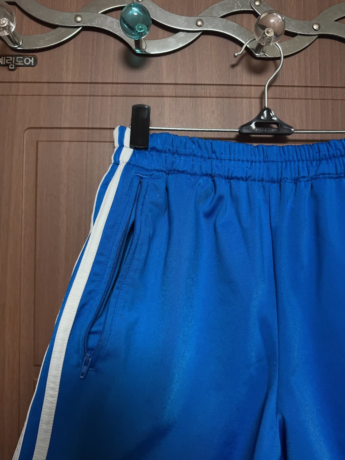 아디다스 파이어버드 서브컬쳐 빈티지 아노깔 삼선 반바지 블루 트랙팬츠 상품이미지2