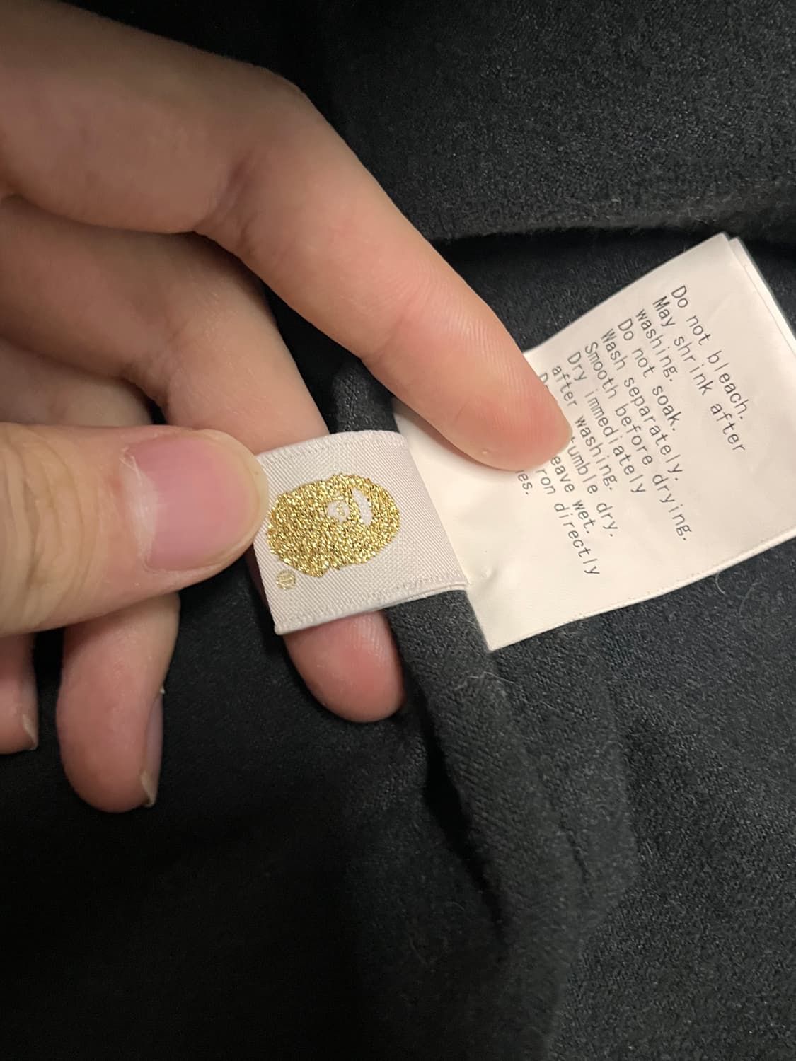 베이프 블랙 반카모 샤크 후드 바람막이 상품이미지4