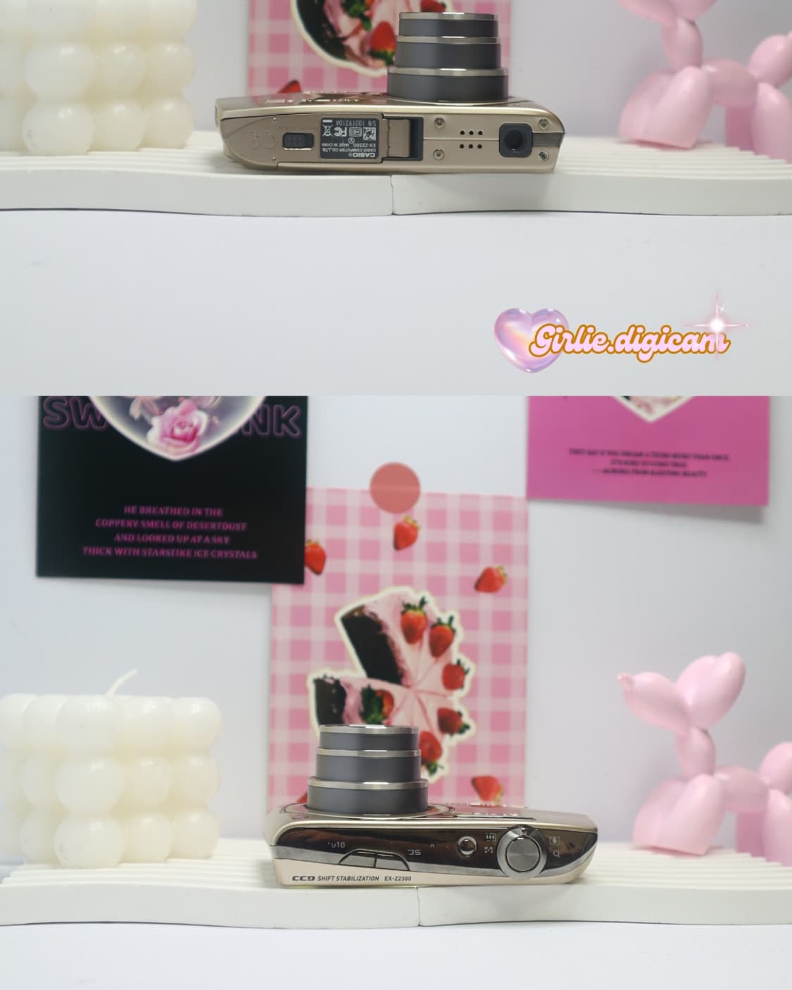 르세라핌+아일릿!) 카시오 엑슬림 EX-Z2300 골드 상품이미지3