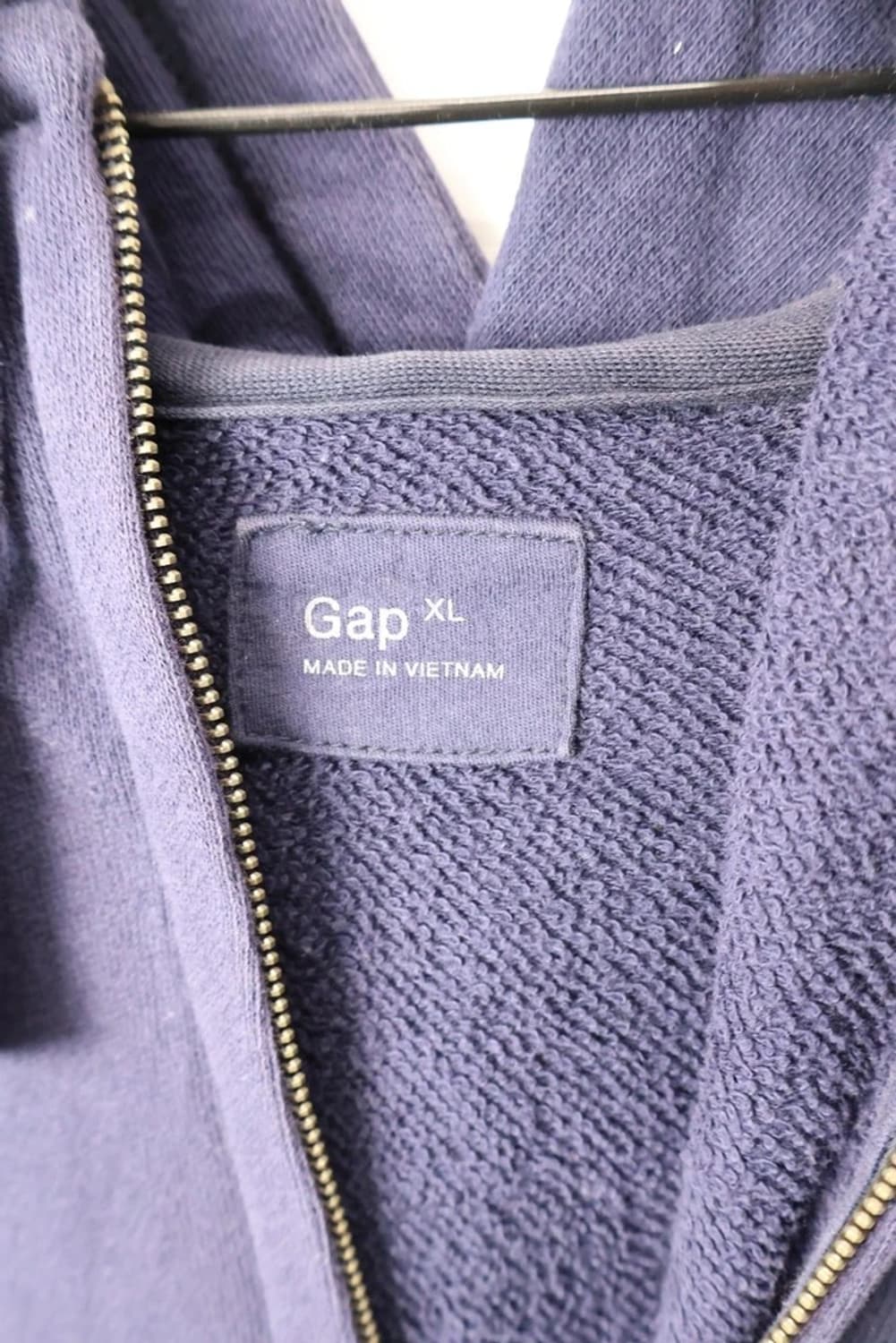 GAP Navy Zip Hoodie Hidden Graphic 상품이미지7