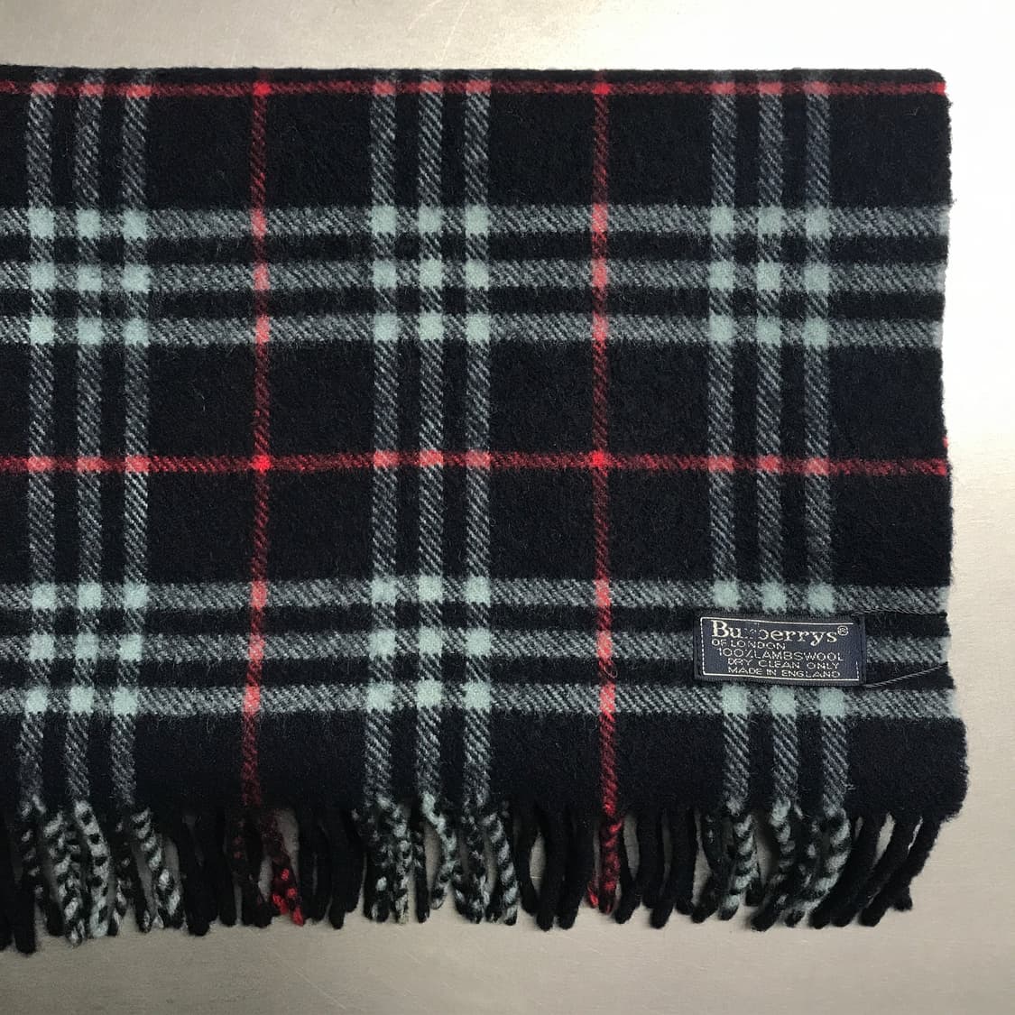 버버리 정품 램스울 머플러 네이비 상품이미지3