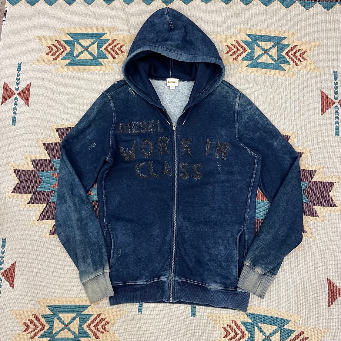 디젤 데미지 집업후드 상품이미지1