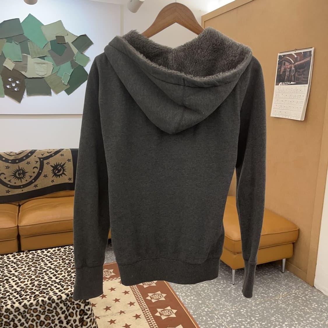 리버풀 올드스쿨 빈티지 자수패치 약기모 후드집업 90 C09713 상품이미지4