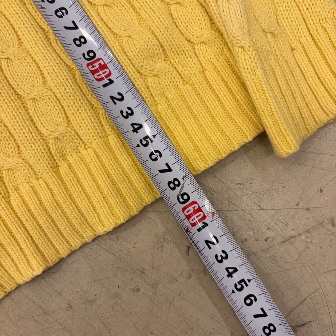 폴로 랄프로렌 케이블 옐로우 니트 상품이미지4
