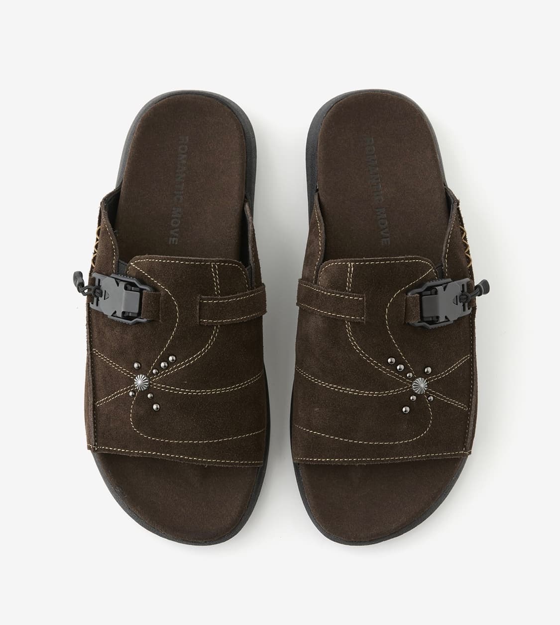 새상품(280)로맨틱무브 아웃로우 슬라이드 브라운 스웨이드 상품이미지6